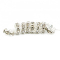 High Quality Silver Rondelle Wavy Spacer Beads IA 0201 Silver Plating Rhinestone Spacer Beads in Bulk